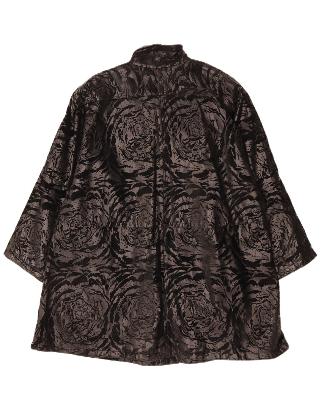 Sobretudo feminino MABRUN oversized IT 42 grande preto floral