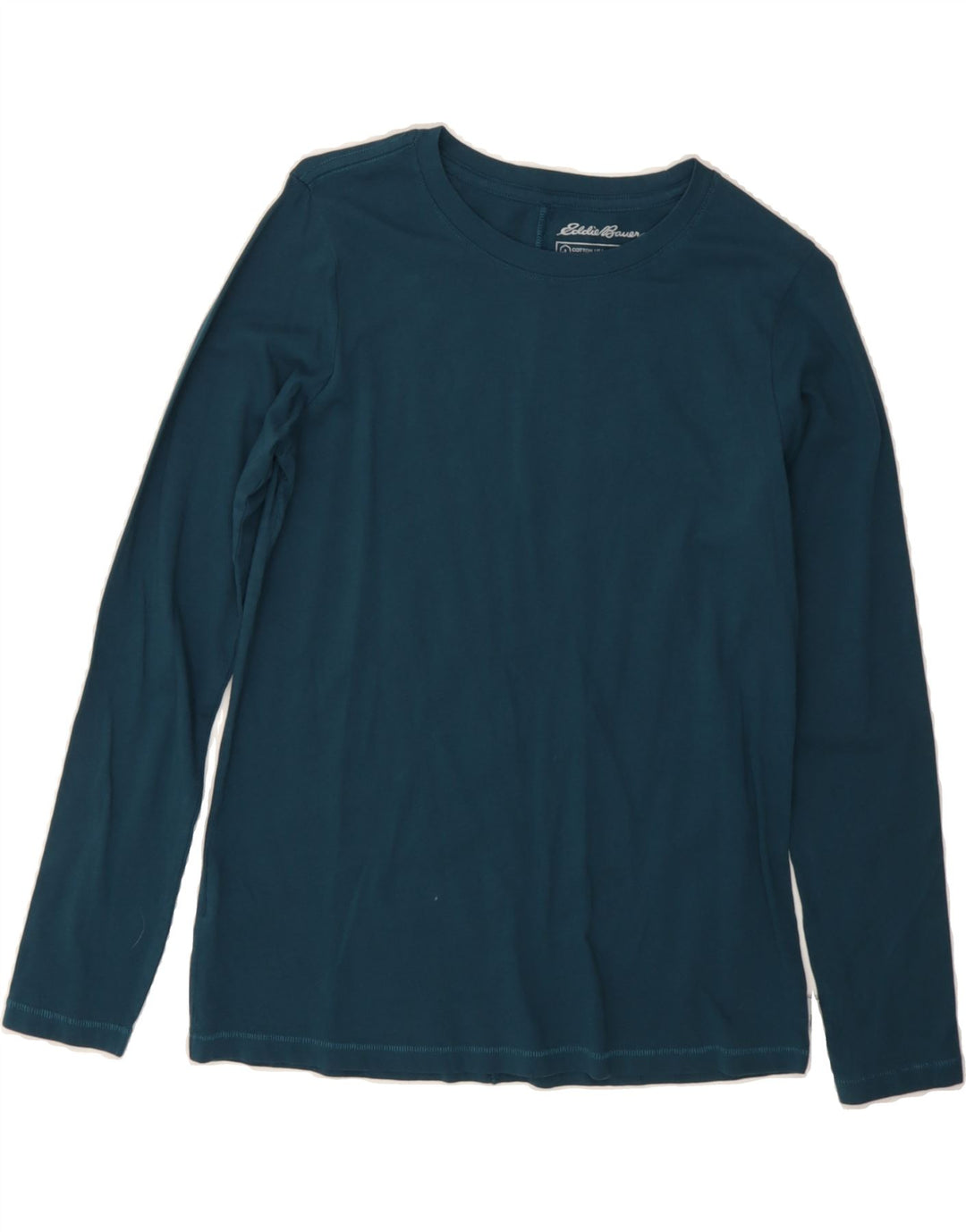 EDDIE BAUER Womens Top Long Sleeve UK 6 XS Blue Cotton Vintage Eddie Bauer and Second-Hand Eddie Bauer from Messina Hembry 