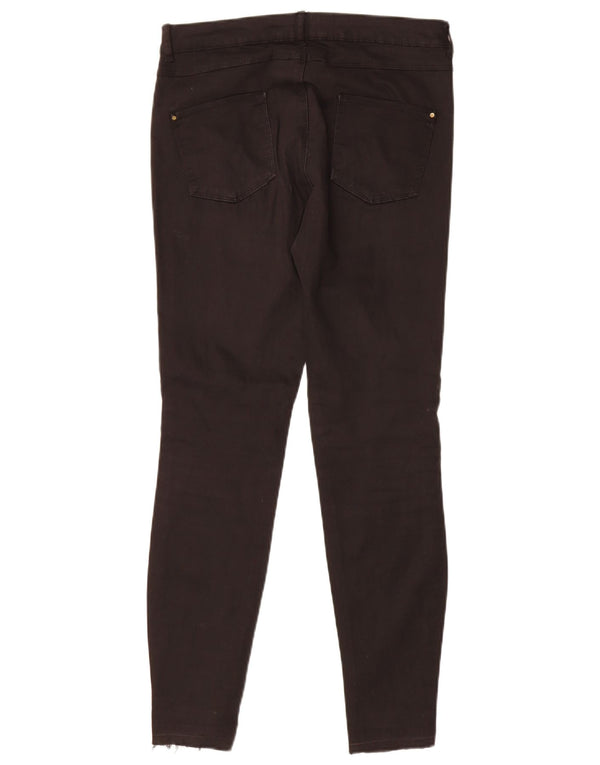 Zara Jeans Skinny Feminino UE 38 Pequeno W30 L28 Preto