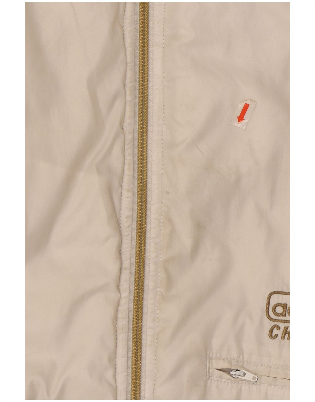 Adidas Mens Hooded Bomber Jacket UK 40 Grande Branco