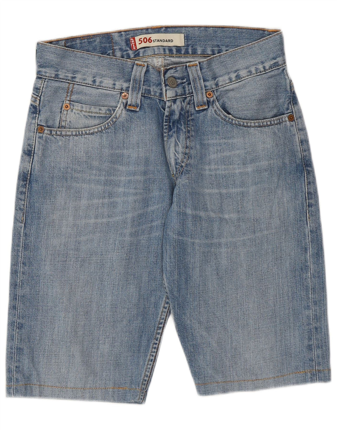 Shorts jeans feminino LEVI'S 506 Standard Fit W28 azul médio