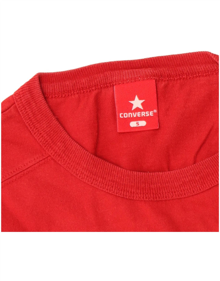 Converse Mens All Star Graphic Vest Top Pequeno Algodão Vermelho