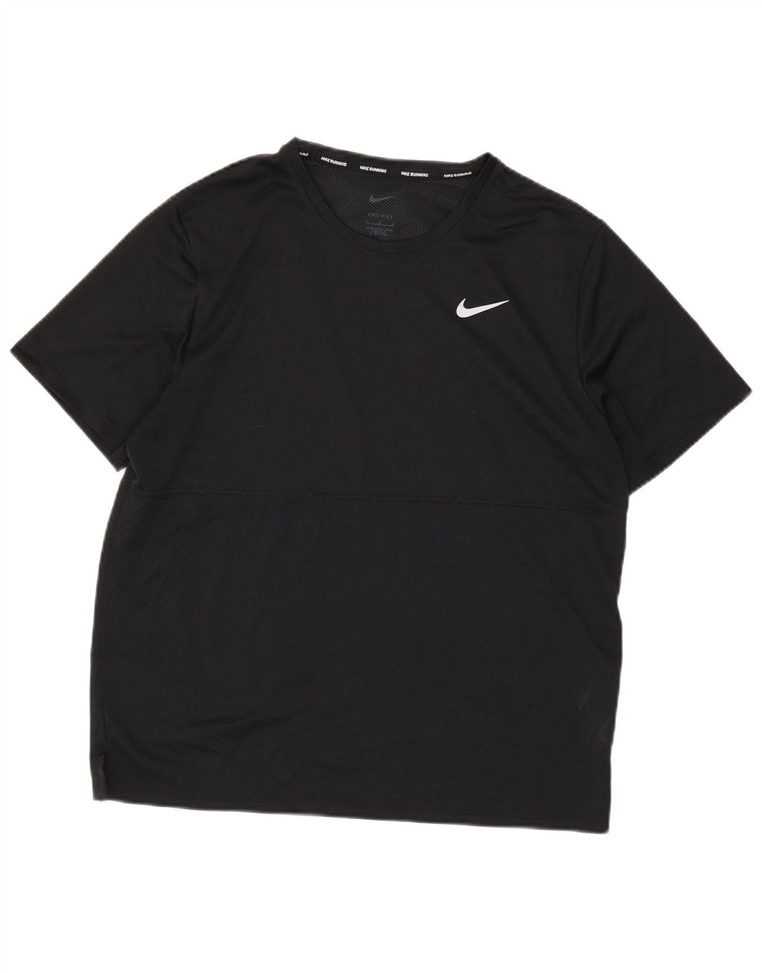 Camiseta Nike Masculina Dri Fit Running Top Grande Poliéster Preto