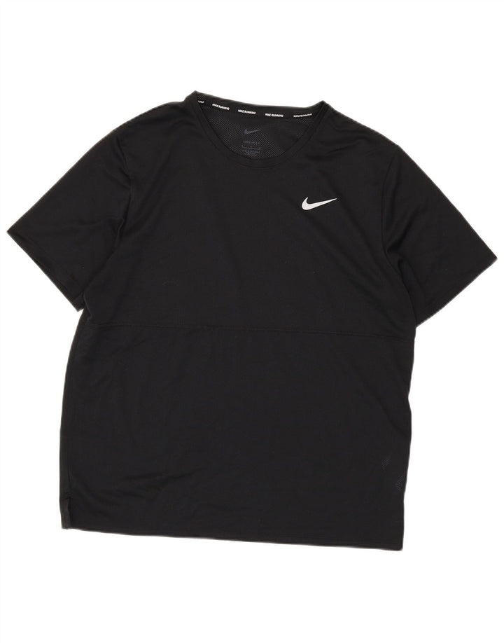 Camiseta Nike Masculina Dri Fit Running Top Grande Poliéster Preto