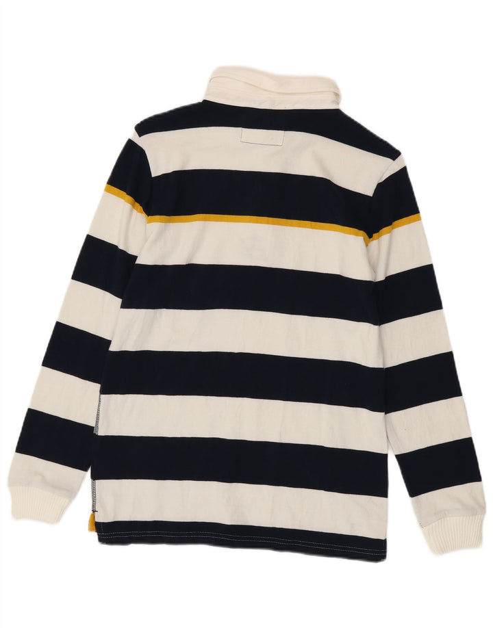 Camisa pólo de rugby masculina Marks & Spencer 12-13 anos listrada azul marinho