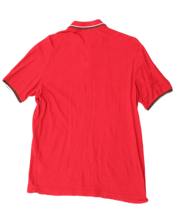 Camisa polo masculina Fila grande algodão vermelho