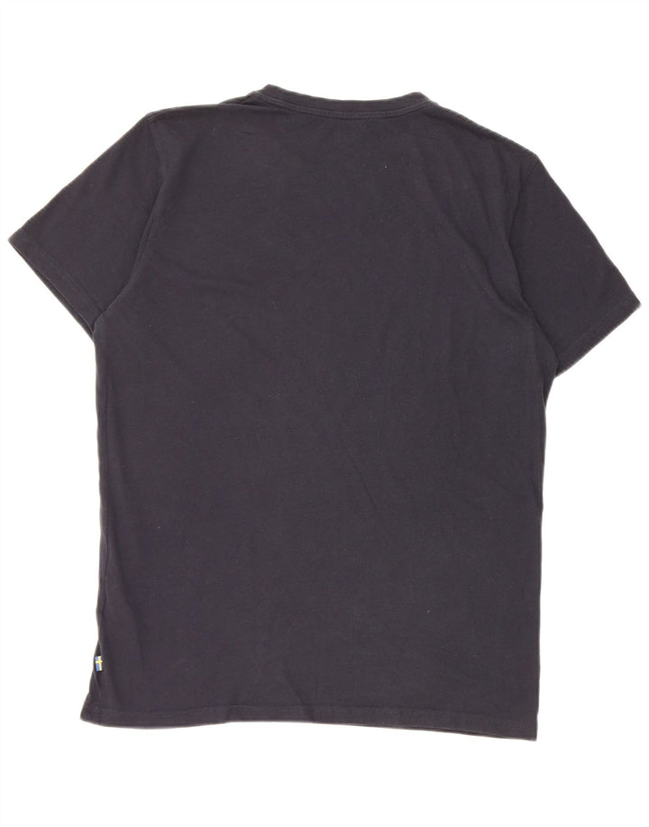 Camiseta masculina Fjall Raven de algodão preto médio