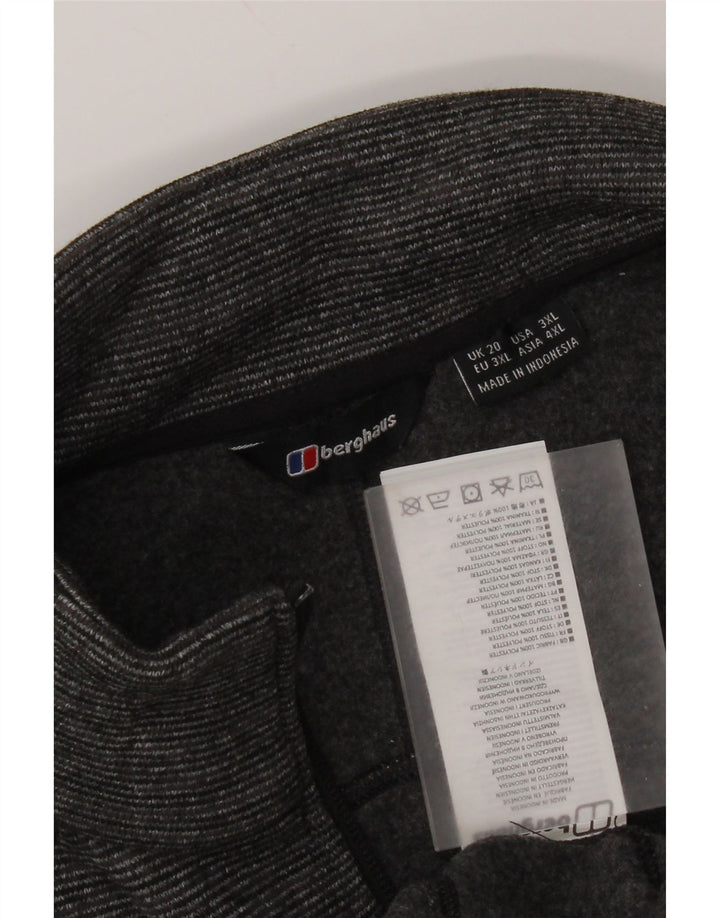 Jaqueta de treino feminina Berghaus UK 20 2XL poliéster listrado cinza