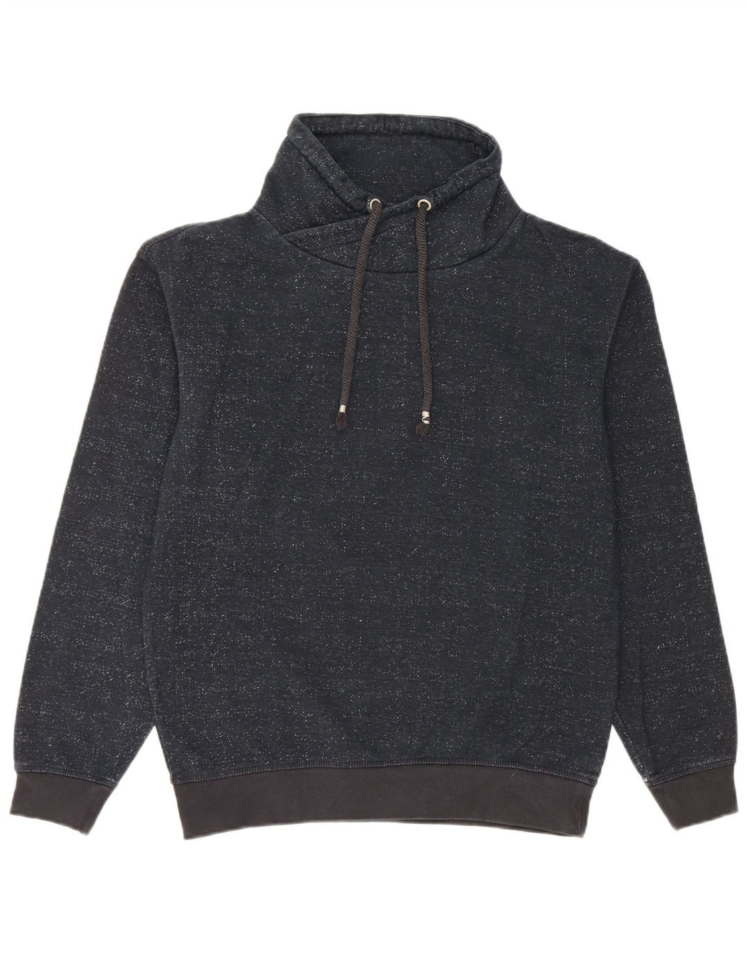 Zara moletom masculino jumper pequeno algodão manchado azul marinho
