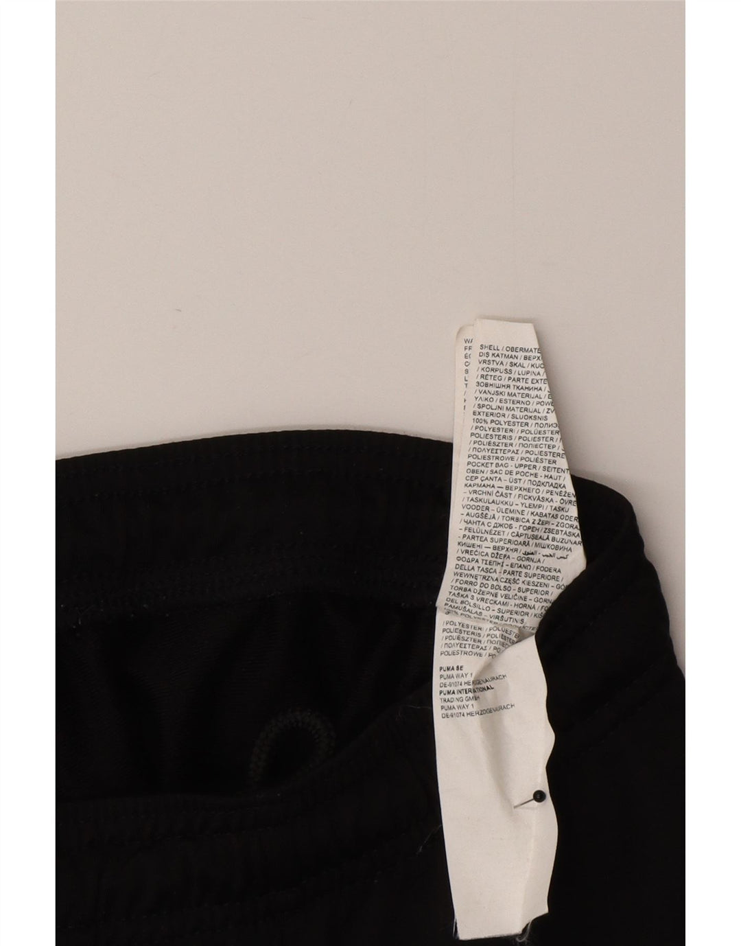 Calça de treino masculina Puma Joggers pequeno poliéster preto