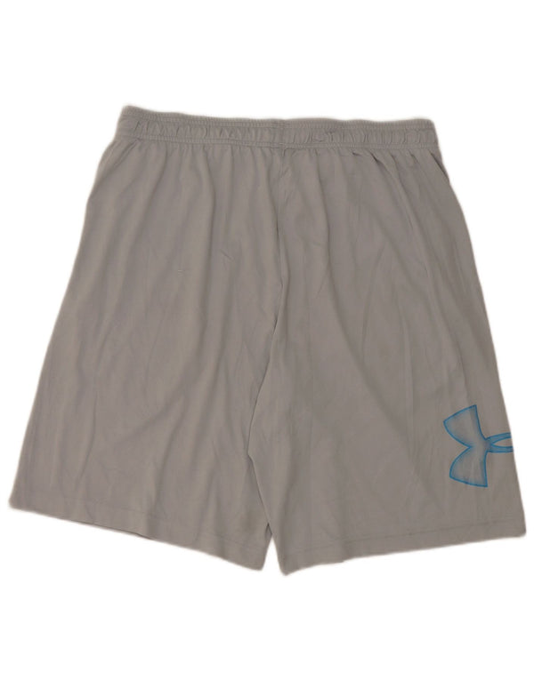 UNDER ARMOUR Mens Heat Gear Graphic Sport Shorts Grande Poliéster Cinza