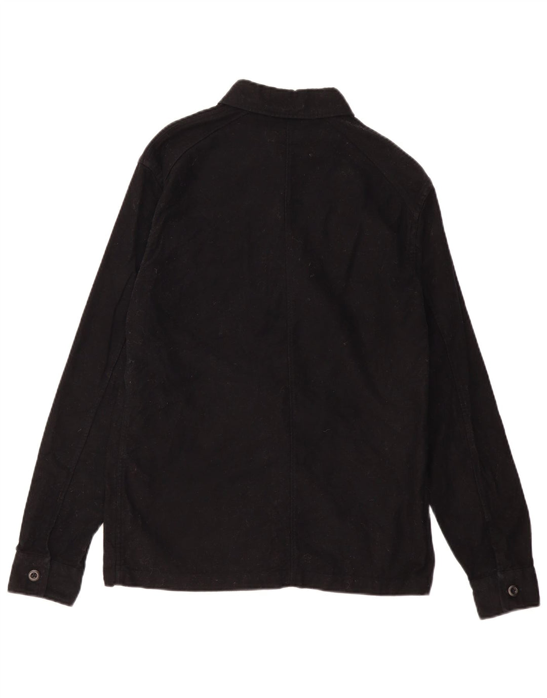 Camisa masculina All Saints pequena de algodão preto