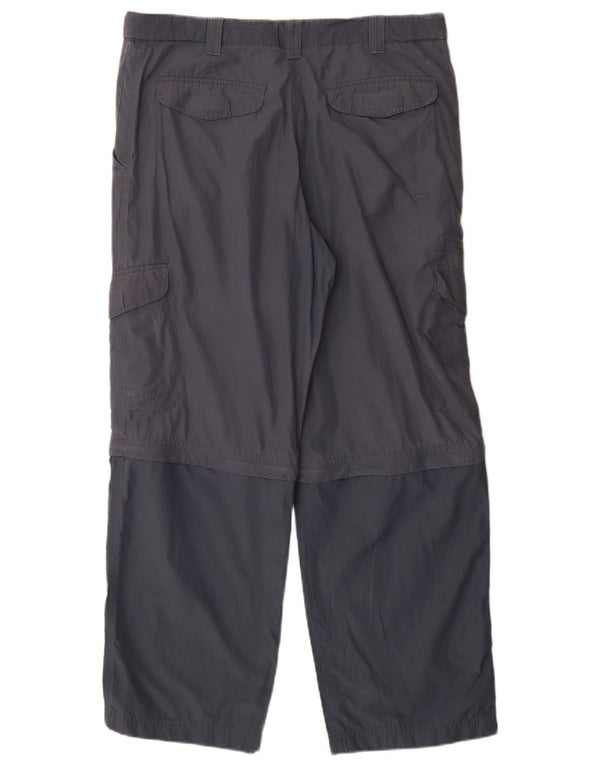 Calça cargo masculina Marks & Spencer azul Harbour W34 L29 azul marinho
