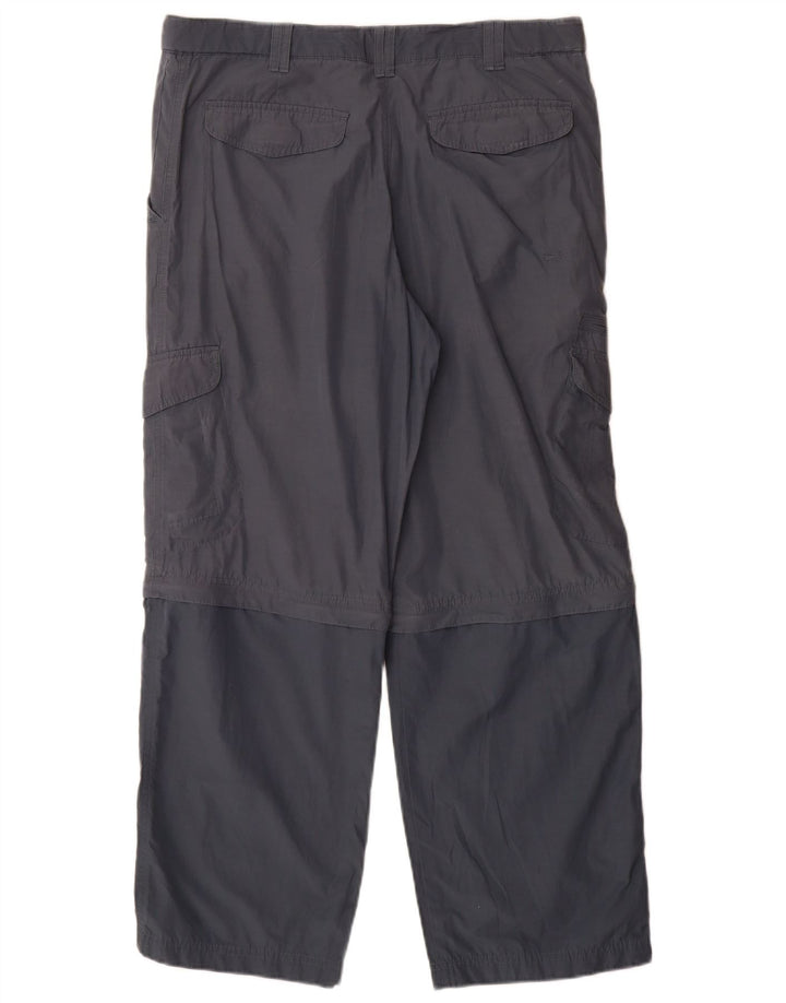Calça cargo masculina Marks & Spencer azul Harbour W34 L29 azul marinho