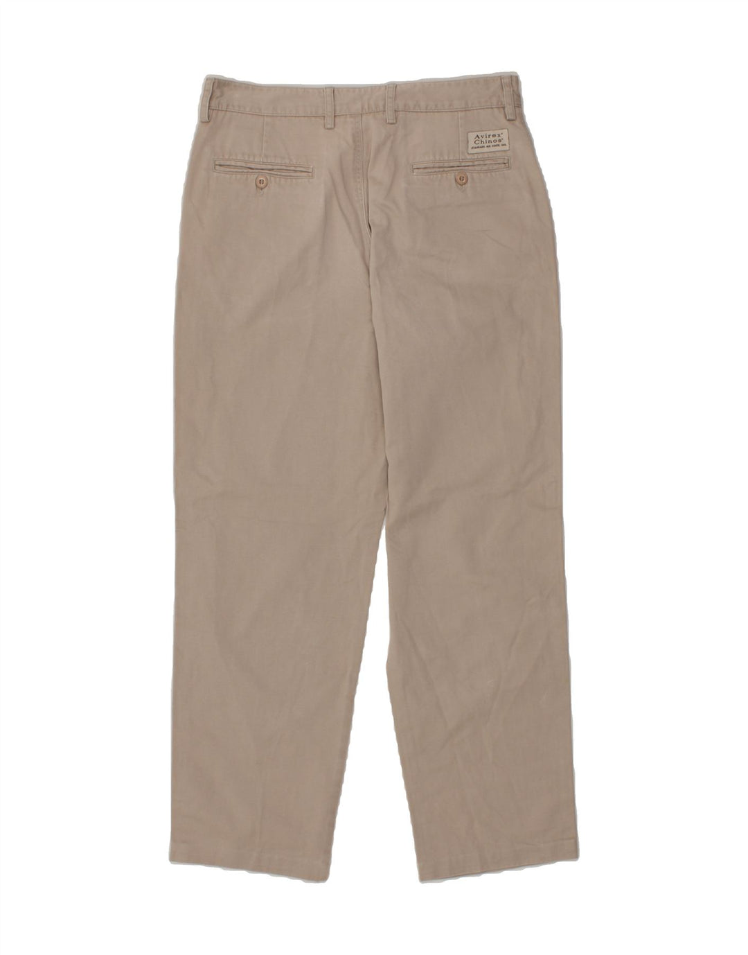 AVIREX Mens Straight Chino Trousers W34 L30 Beige Cotton Vintage Avirex and Second-Hand Avirex from Messina Hembry 