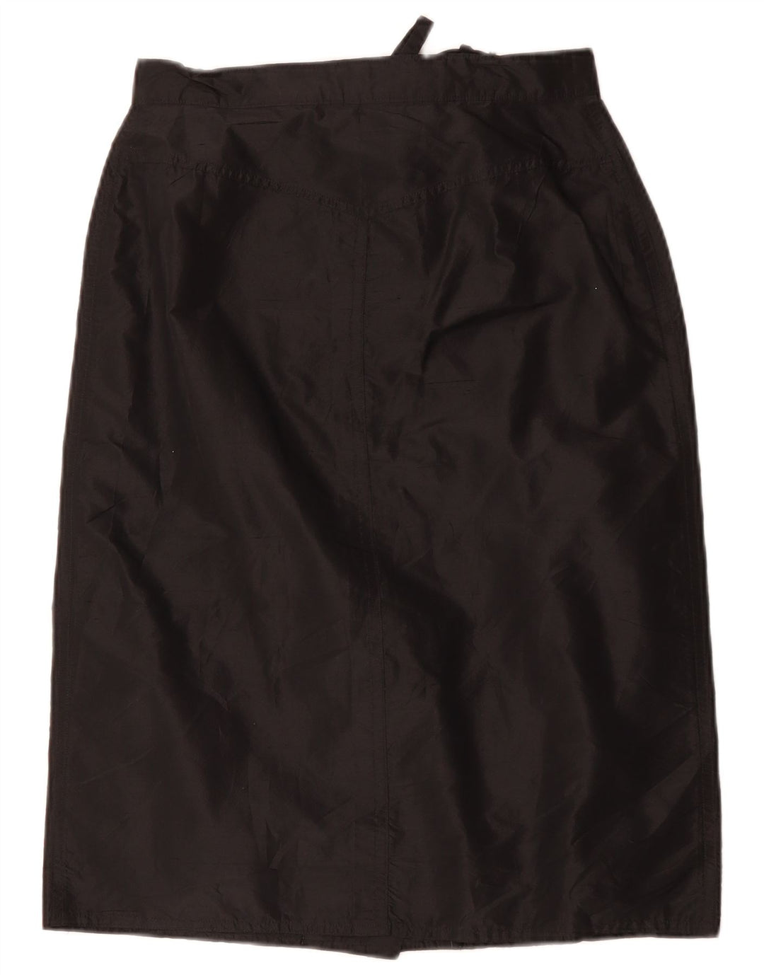 Saia reta feminina vintage cintura alta W28 médio preto