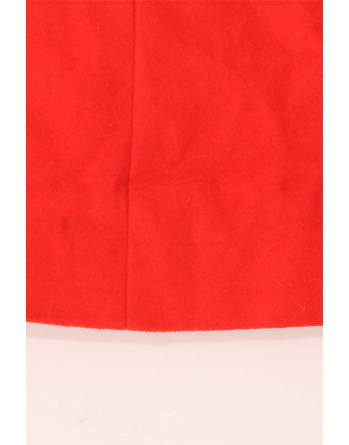 Sobretudo feminino Marks & Spencer UK 12 poliéster vermelho médio