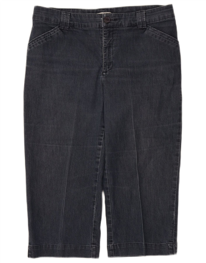 Lee Womens Capri Jeans US 12 Grande W32 Azul Marinho Algodão