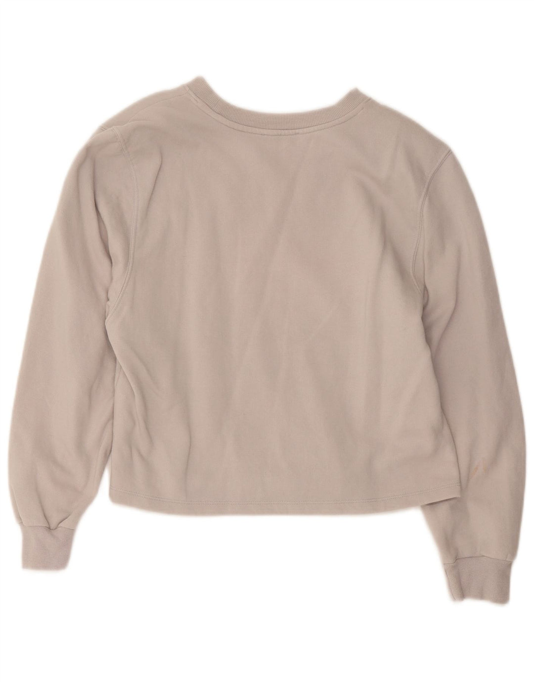 Moletom Zara feminino cropped UK 14 algodão cinza médio