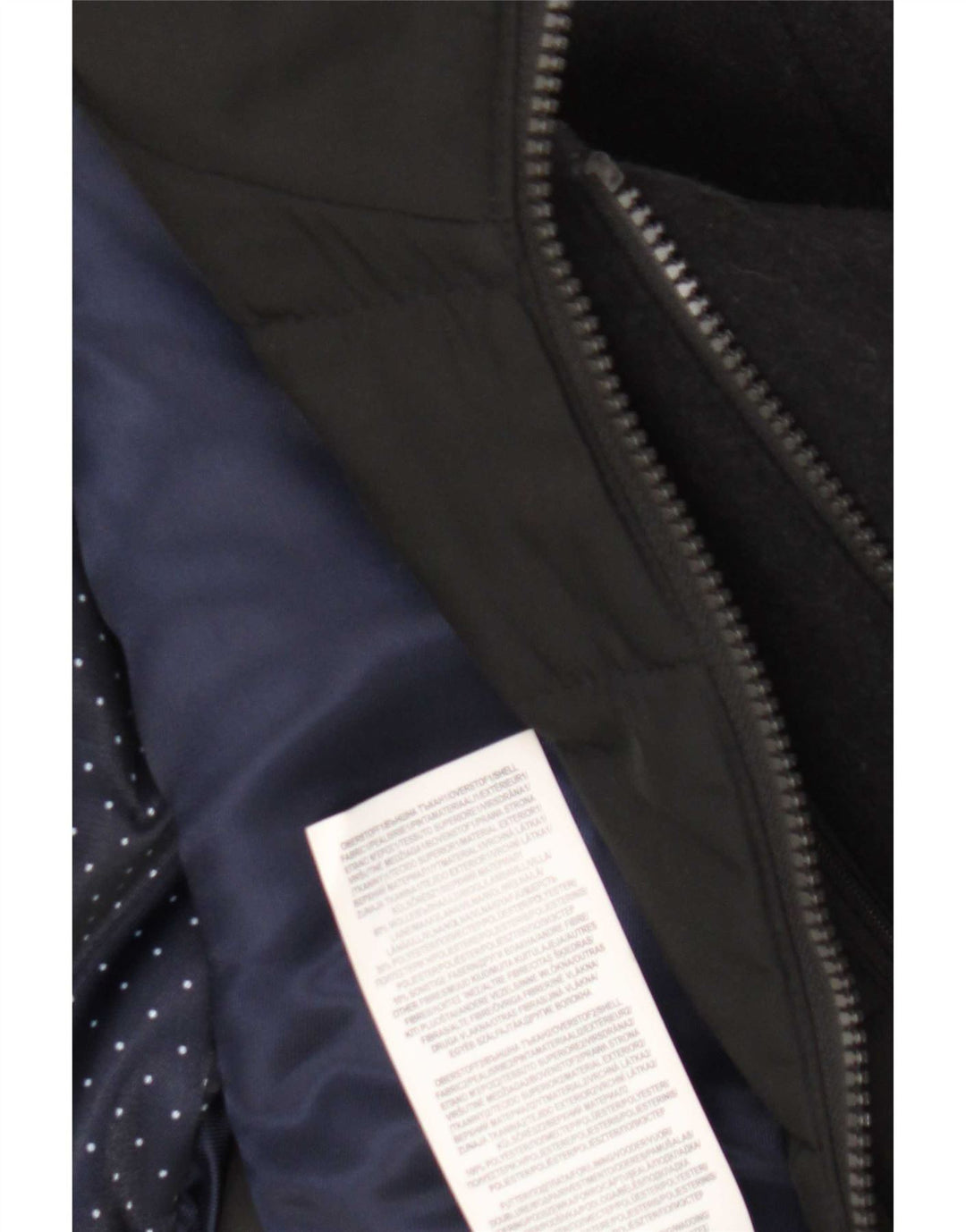 Casaco corta-vento masculino Pierre Cardin IT 50 grande lã azul marinho