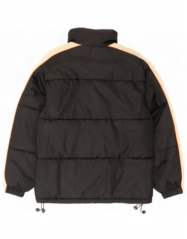 Jaqueta acolchoada masculina do sul UK 38 poliéster colorblock preto médio