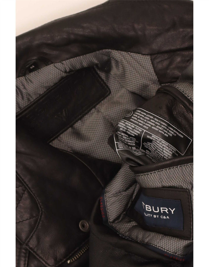 Jaqueta de couro masculina WESTBURY By C&A EU 54 2XL preta