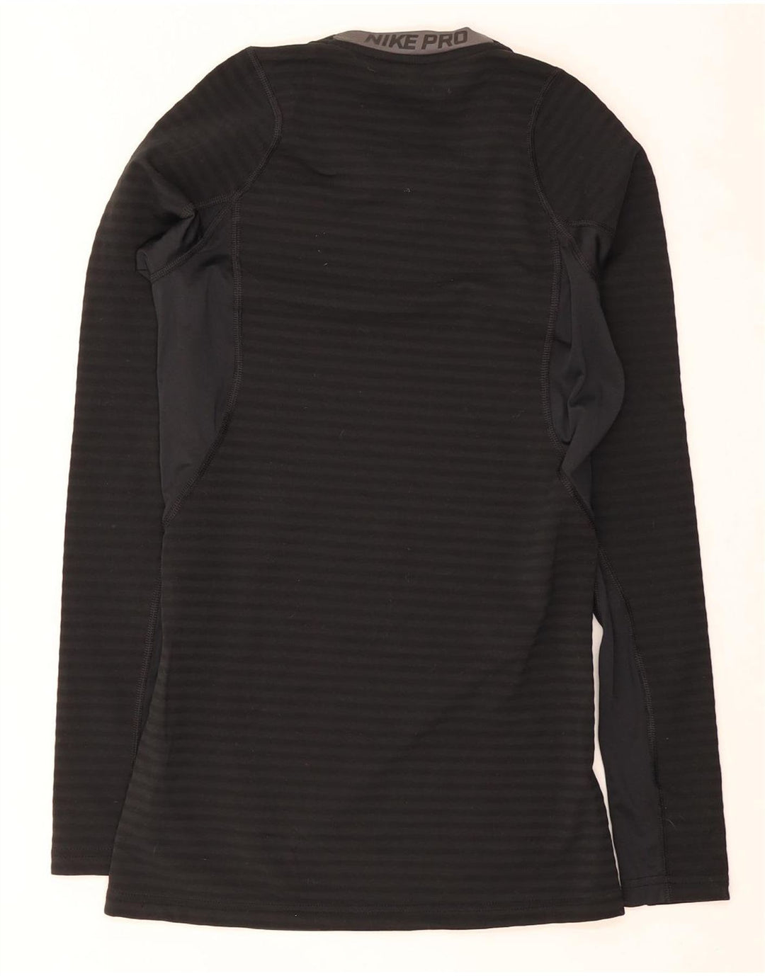 Nike Mens Dri Fit Top Manga Longa Pequeno Poliéster Preto