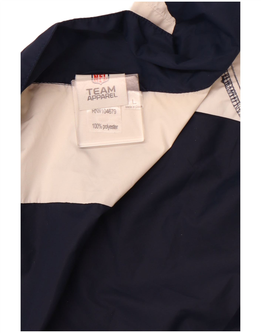 Jaqueta masculina de treino NFL New England Patriots grande azul marinho