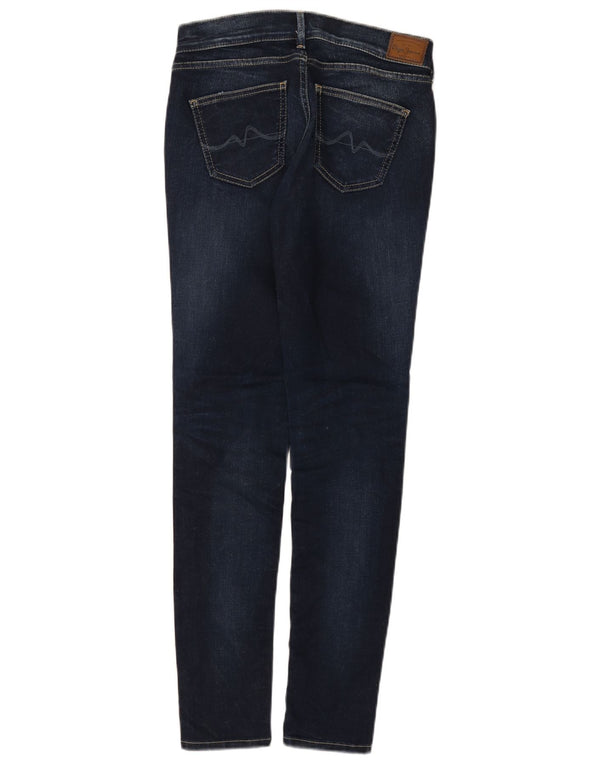 PEPE Jeans Feminino Slim Regular Skinny W27 L30 Azul Marinho Algodão