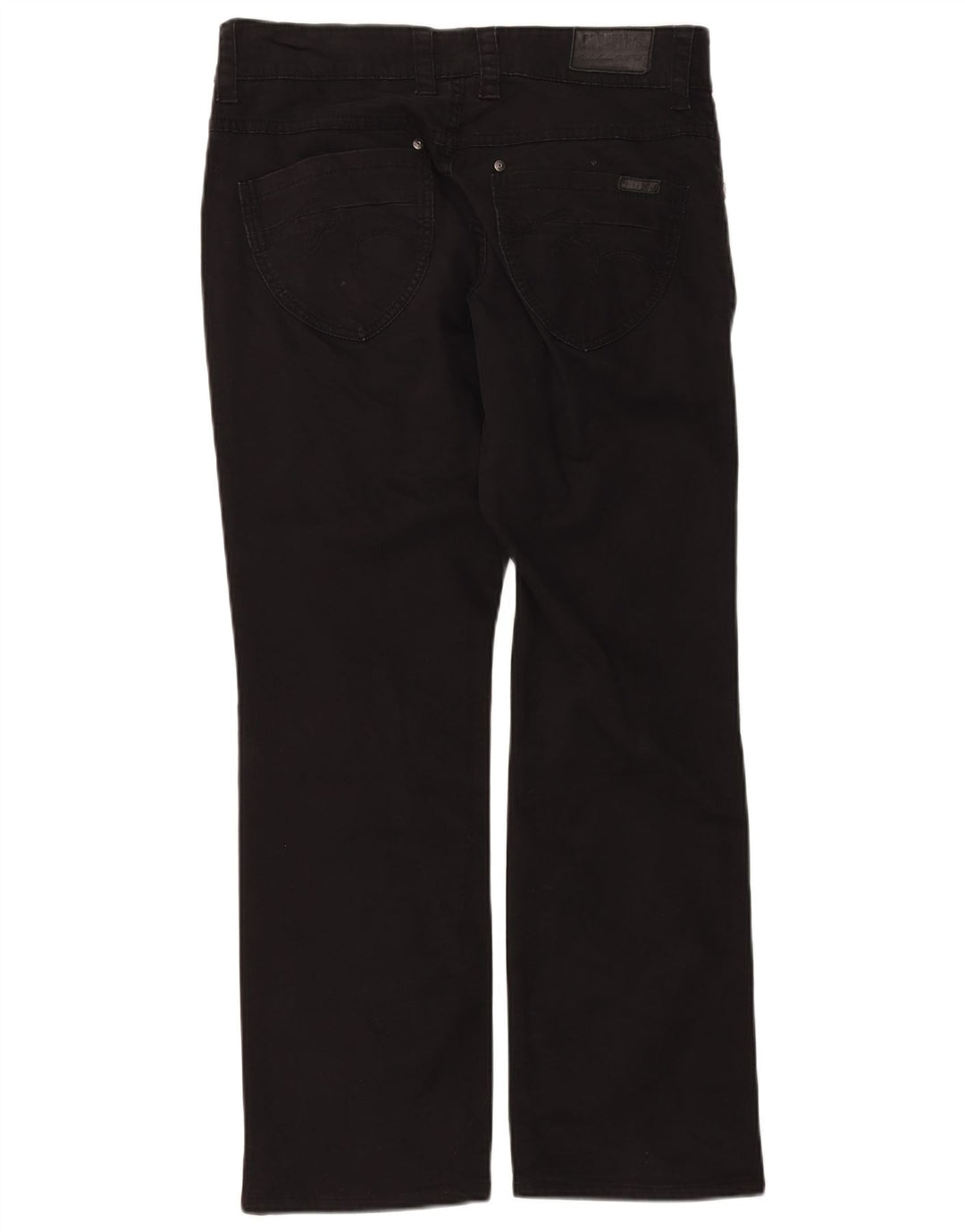 Calça feminina casual reta MUSTANG W32 L30 algodão preto