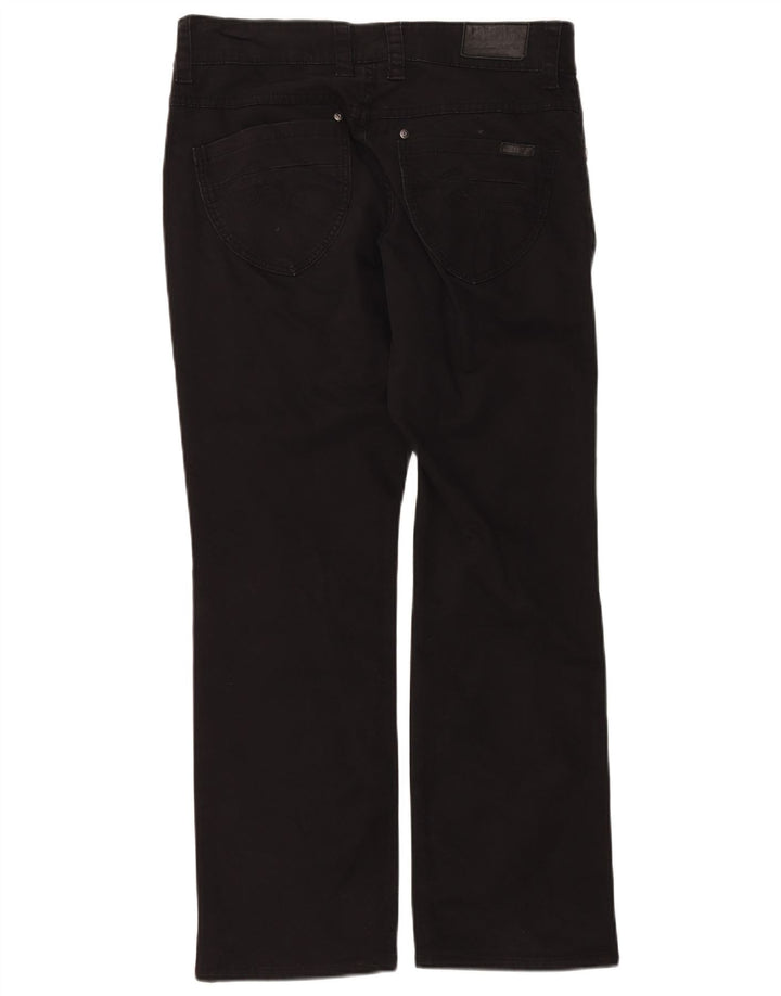 Calça feminina casual reta MUSTANG W32 L30 algodão preto