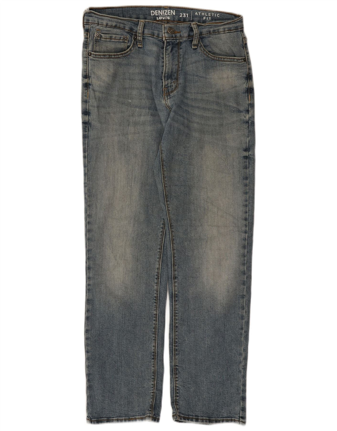 Levi's Masculino Denizen Straight Jeans W30 L30 Azul Algodão
