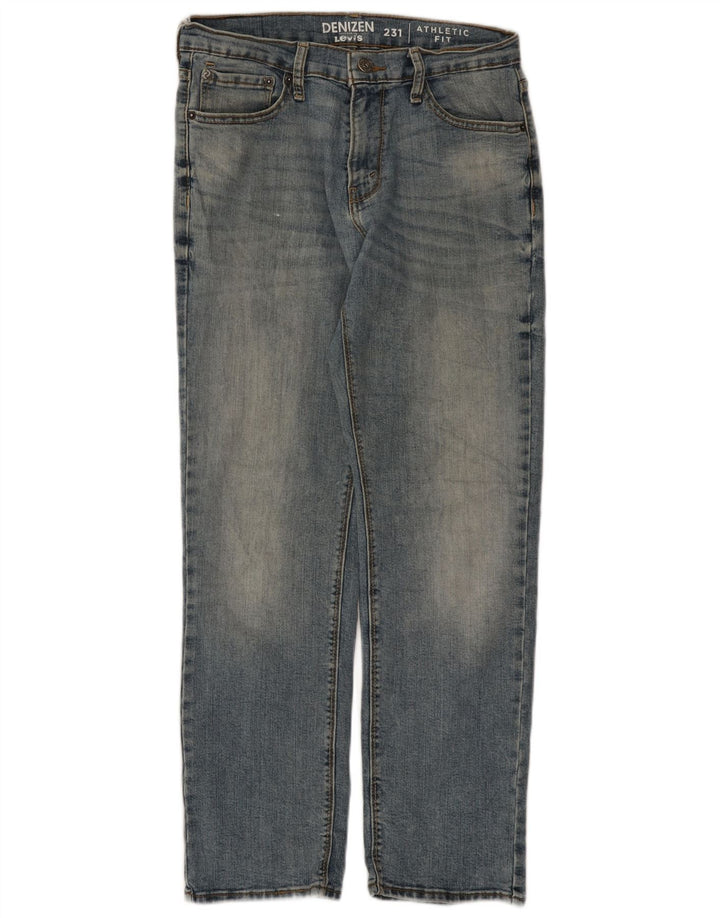 Levi's Masculino Denizen Straight Jeans W30 L30 Azul Algodão