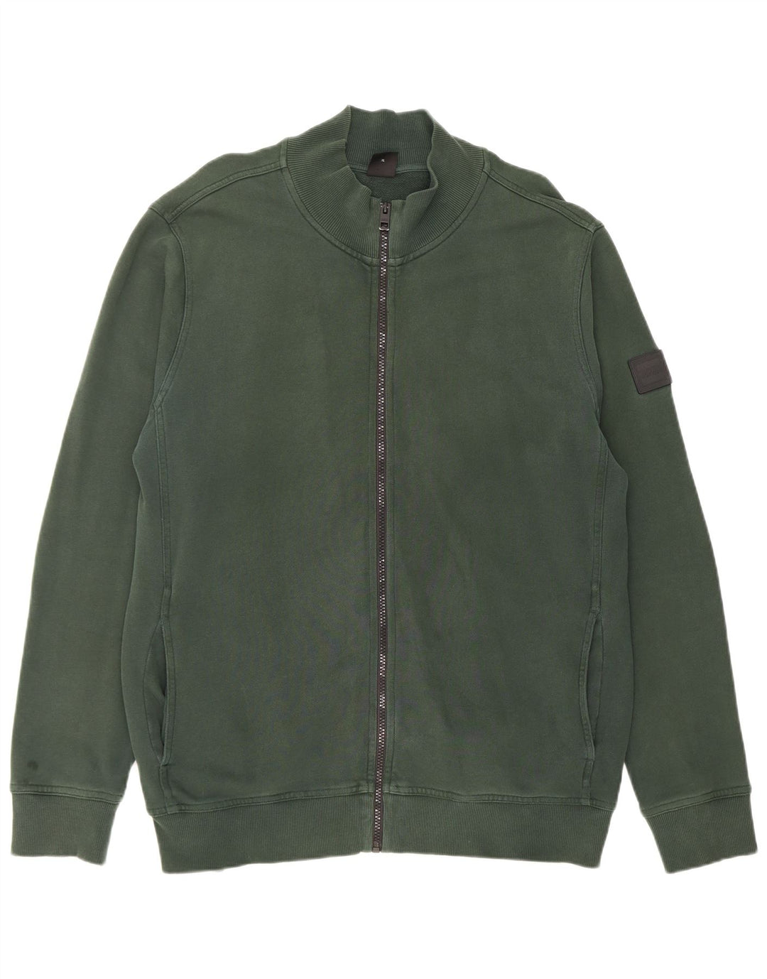 Hugo Boss Mens Treino Top Jaqueta XL Algodão Verde