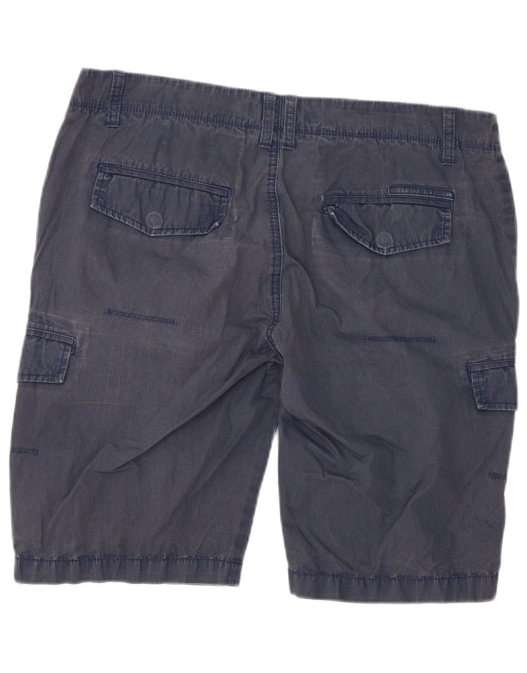 Shorts cargo masculino Calvin Klein W33 médio azul marinho listrado algodão