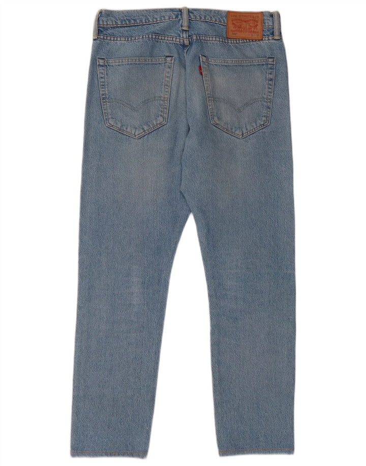 Calça jeans feminina Levi's 512 Slim Tapered W32 L28 azul algodão