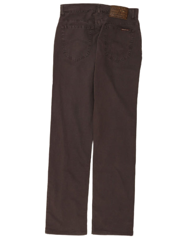 Marlboro Classics Mens Straight Comfort Fit Calça Casual W32 L34 Marrom