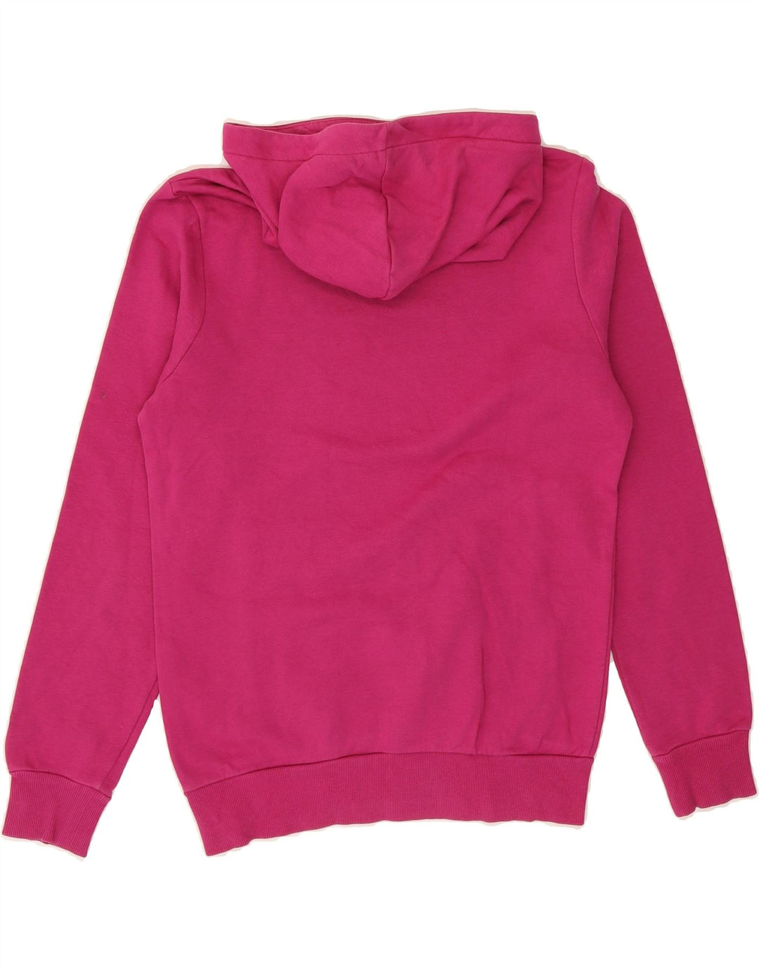 PUMA Girls Graphic Hoodie Jumper 15-16 Years Pink Cotton Vintage Puma and Second-Hand Puma from Messina Hembry 