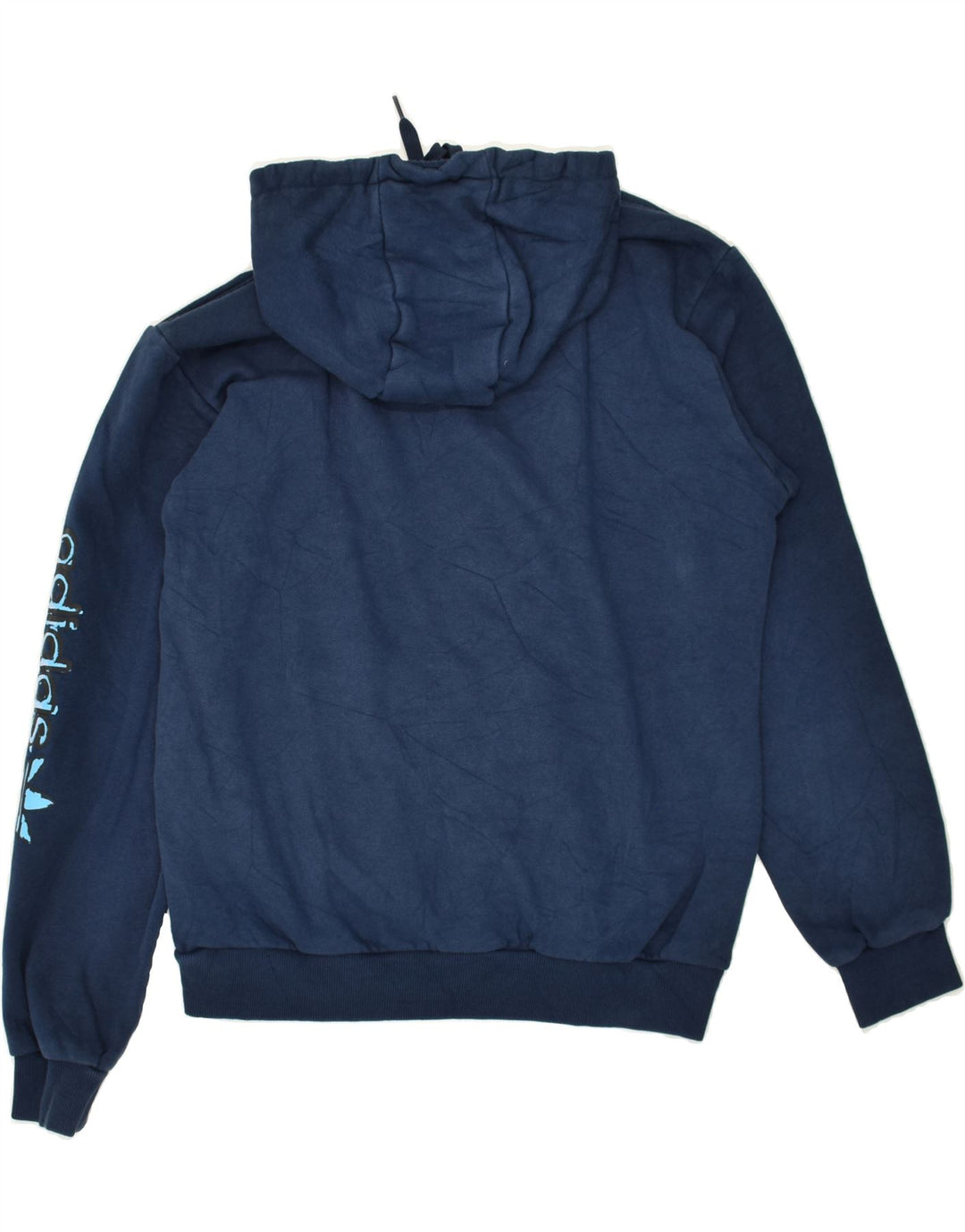 ADIDAS Mens Graphic Hoodie Jumper Médio Azul Marinho Poliéster