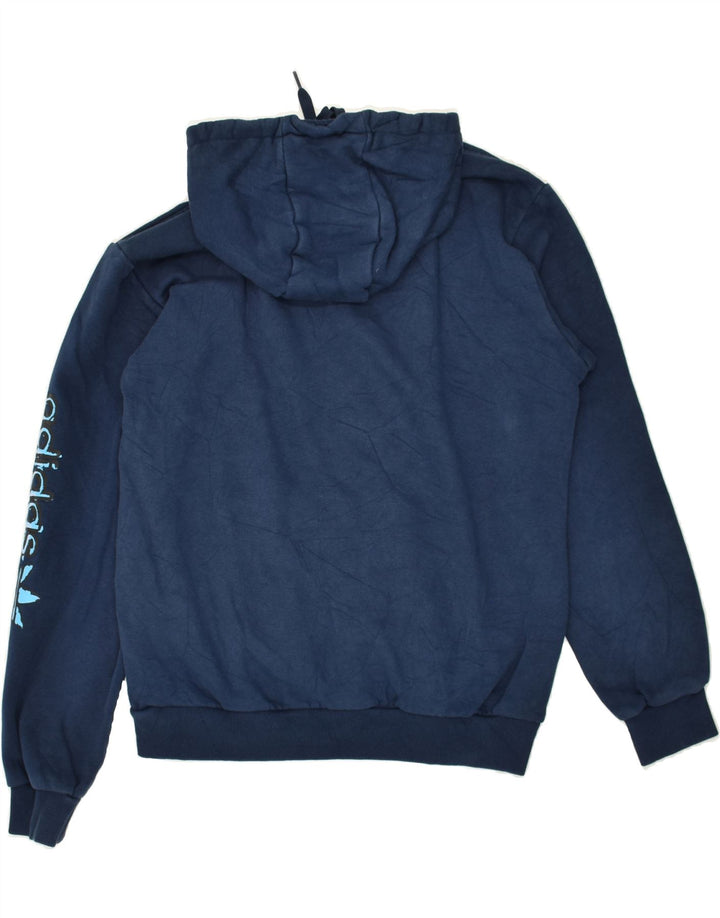 ADIDAS Mens Graphic Hoodie Jumper Médio Azul Marinho Poliéster