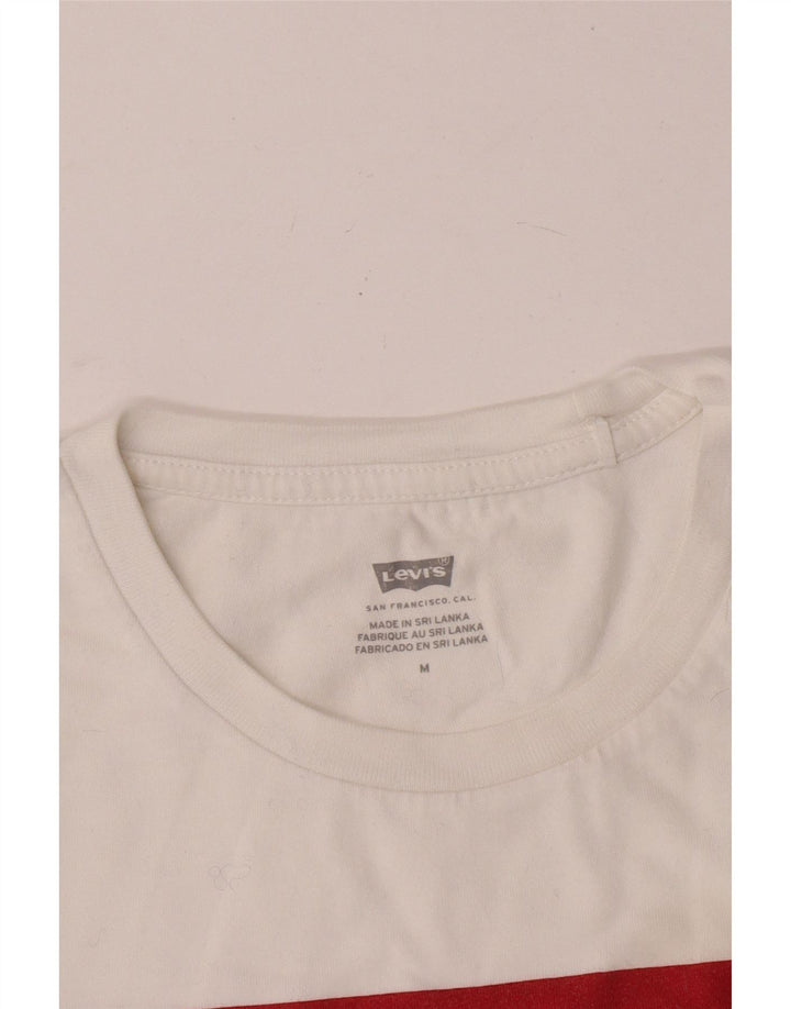Camiseta feminina gráfica Levi's UK 12 médio branco