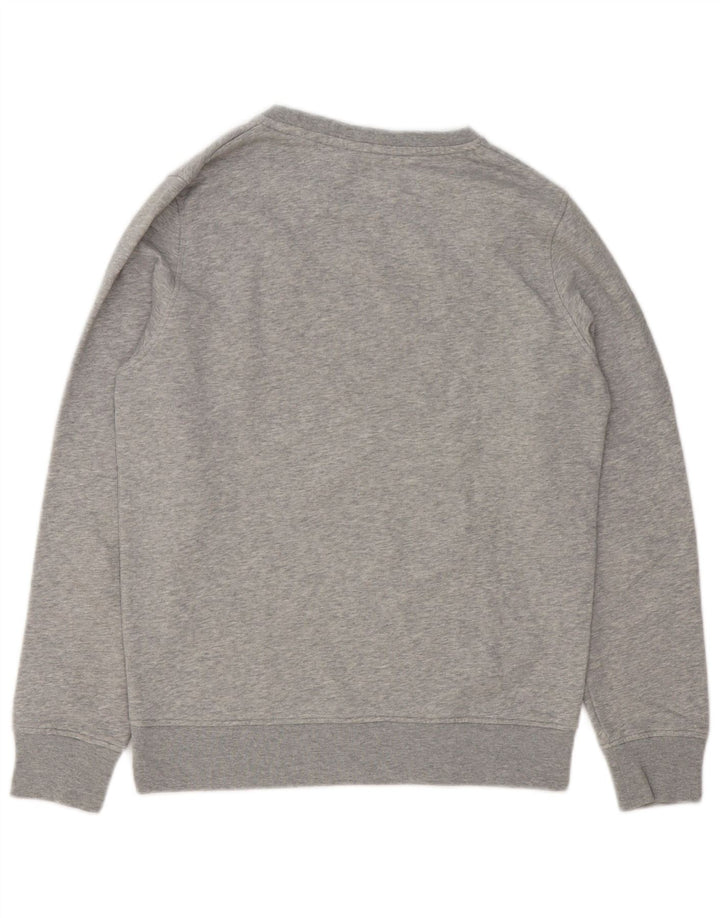 Gant moletom masculino gráfico jumper pequeno algodão manchado cinza