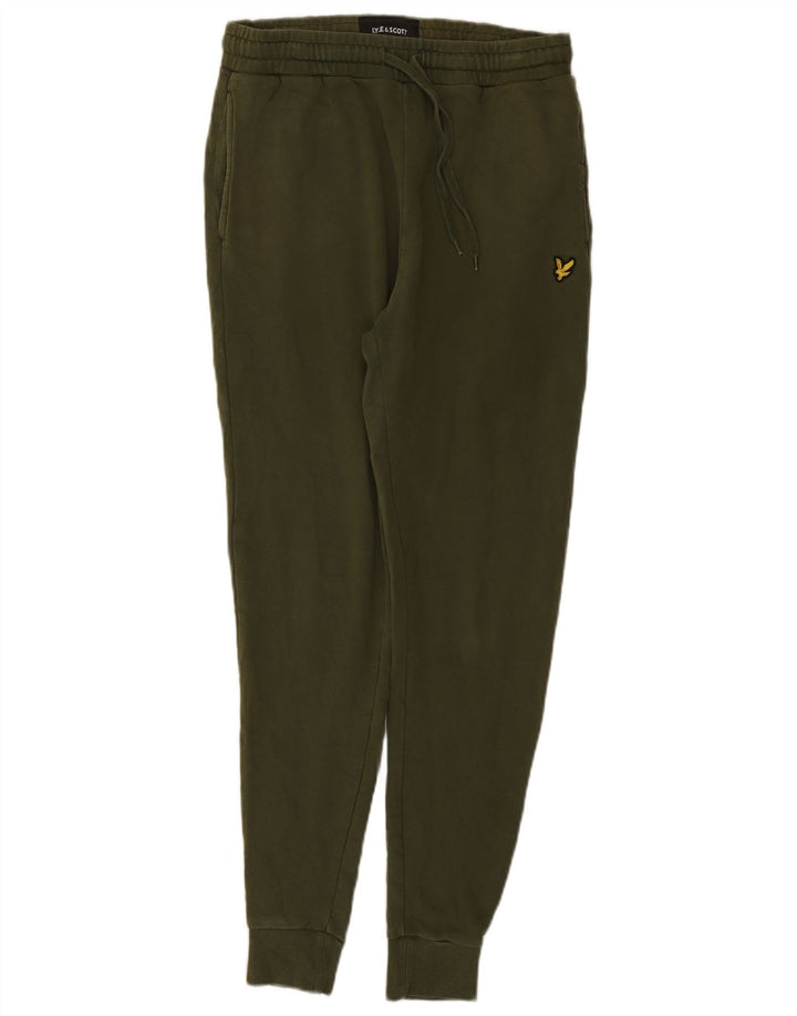 Lyle & Scott Calça de treino masculina Joggers algodão verde médio