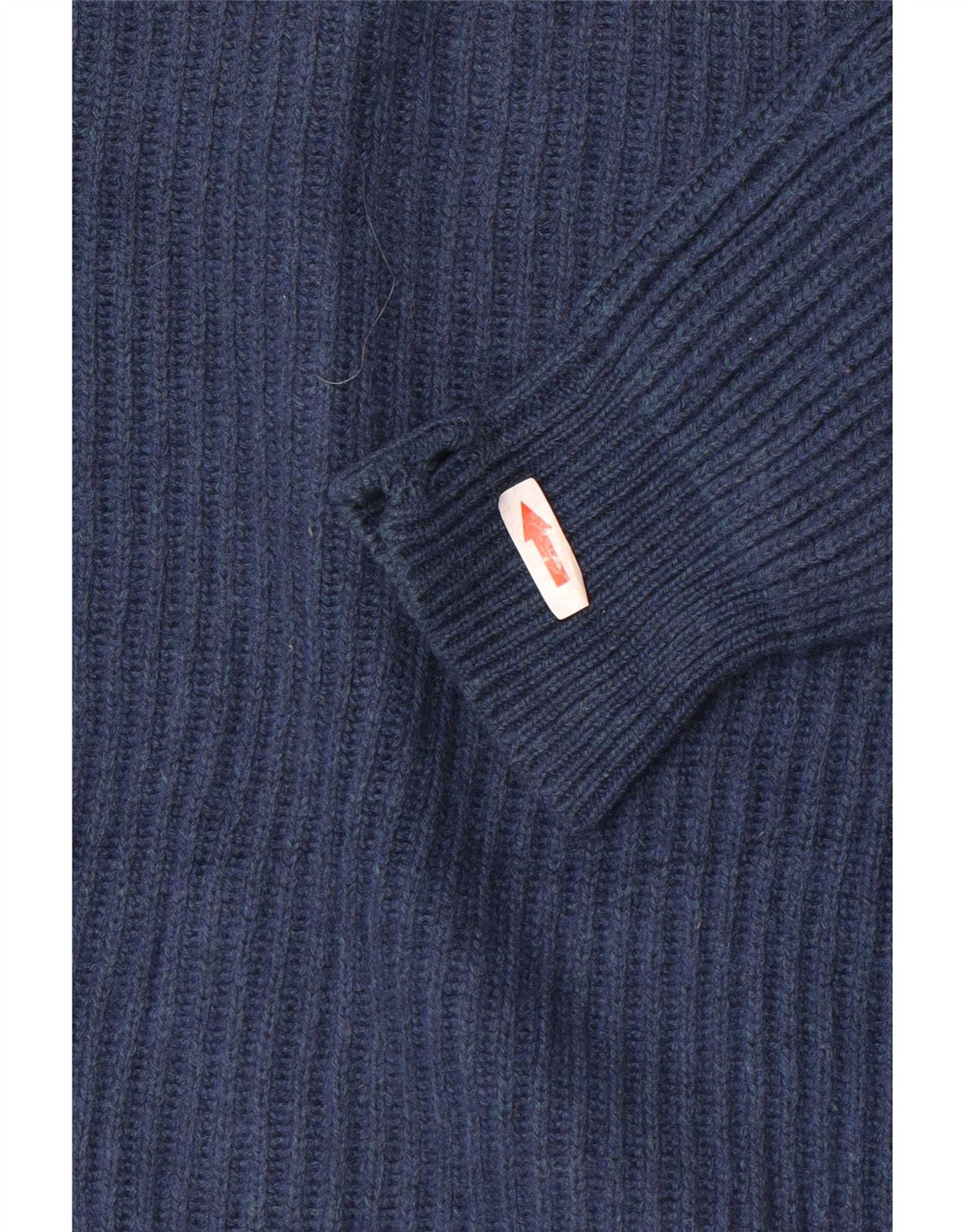 Suéter cardigã feminino Massimo Dutti cropped grande Reino Unido 10 pequeno azul marinho