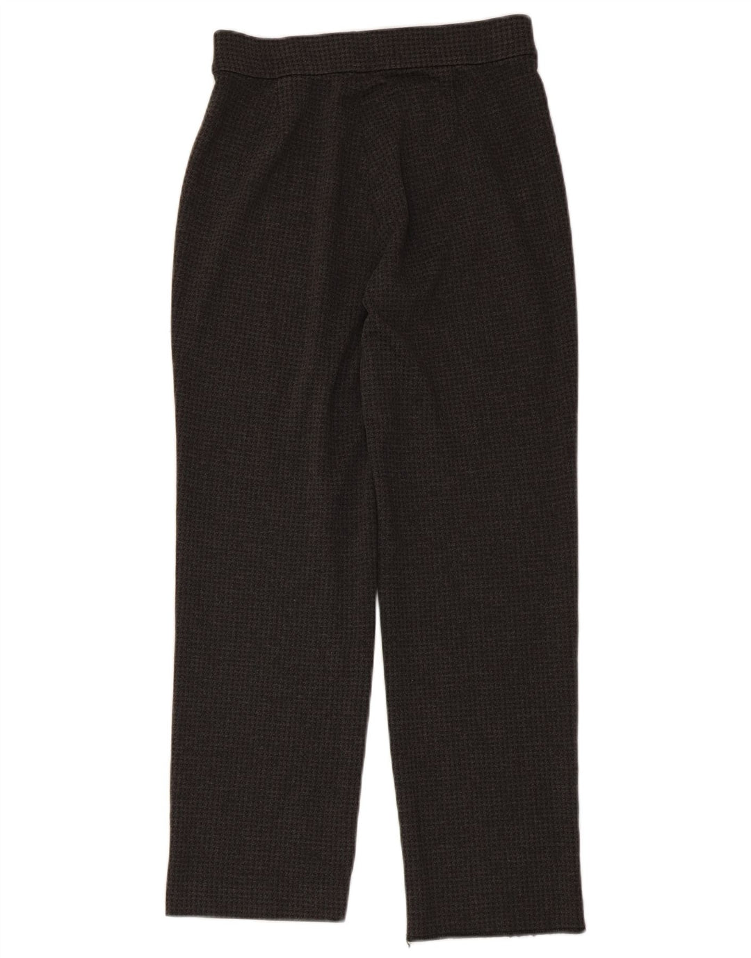 Calça feminina Marks & Spencer Reino Unido 10 pequena W26 L26 cinza houndstooth