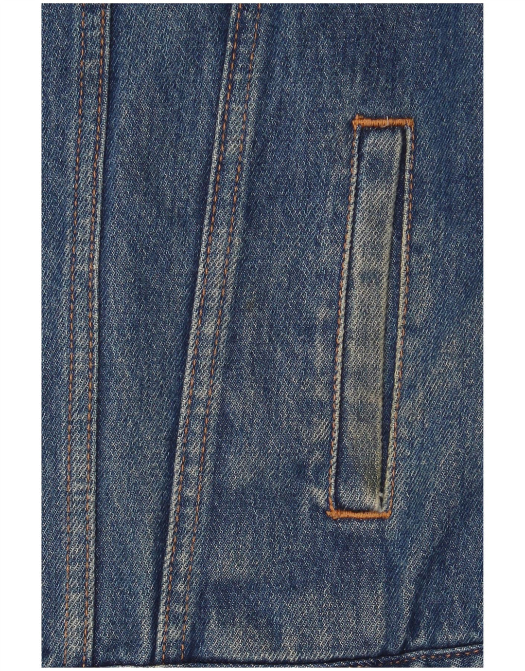 Jaqueta jeans feminina Levi's Sherpa UK 14 algodão azul médio