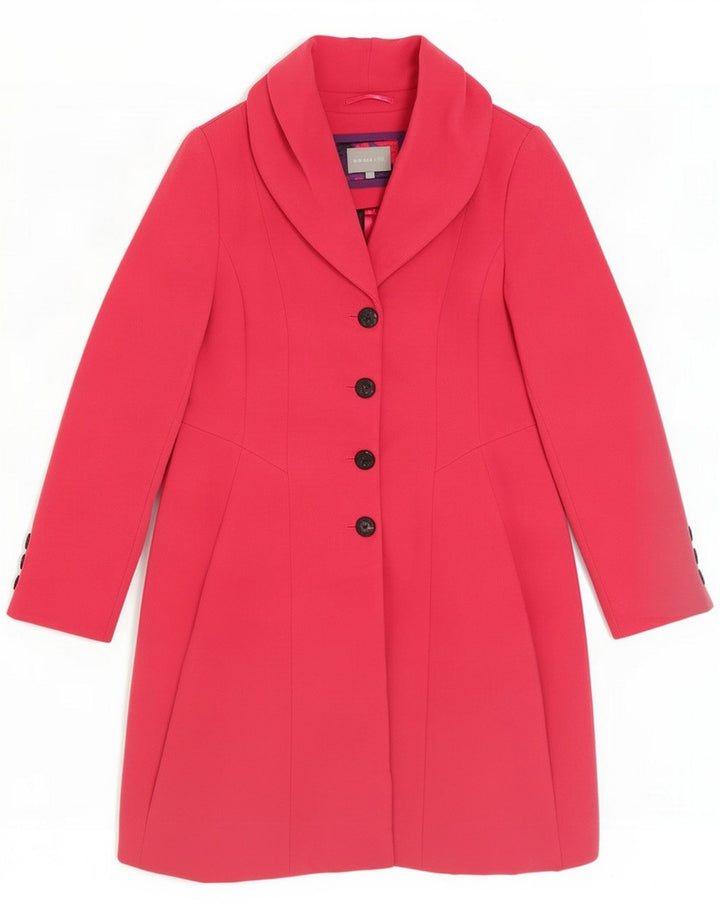 Sobretudo feminino Marks & Spencer Per Una Reino Unido 14 grande poliéster rosa