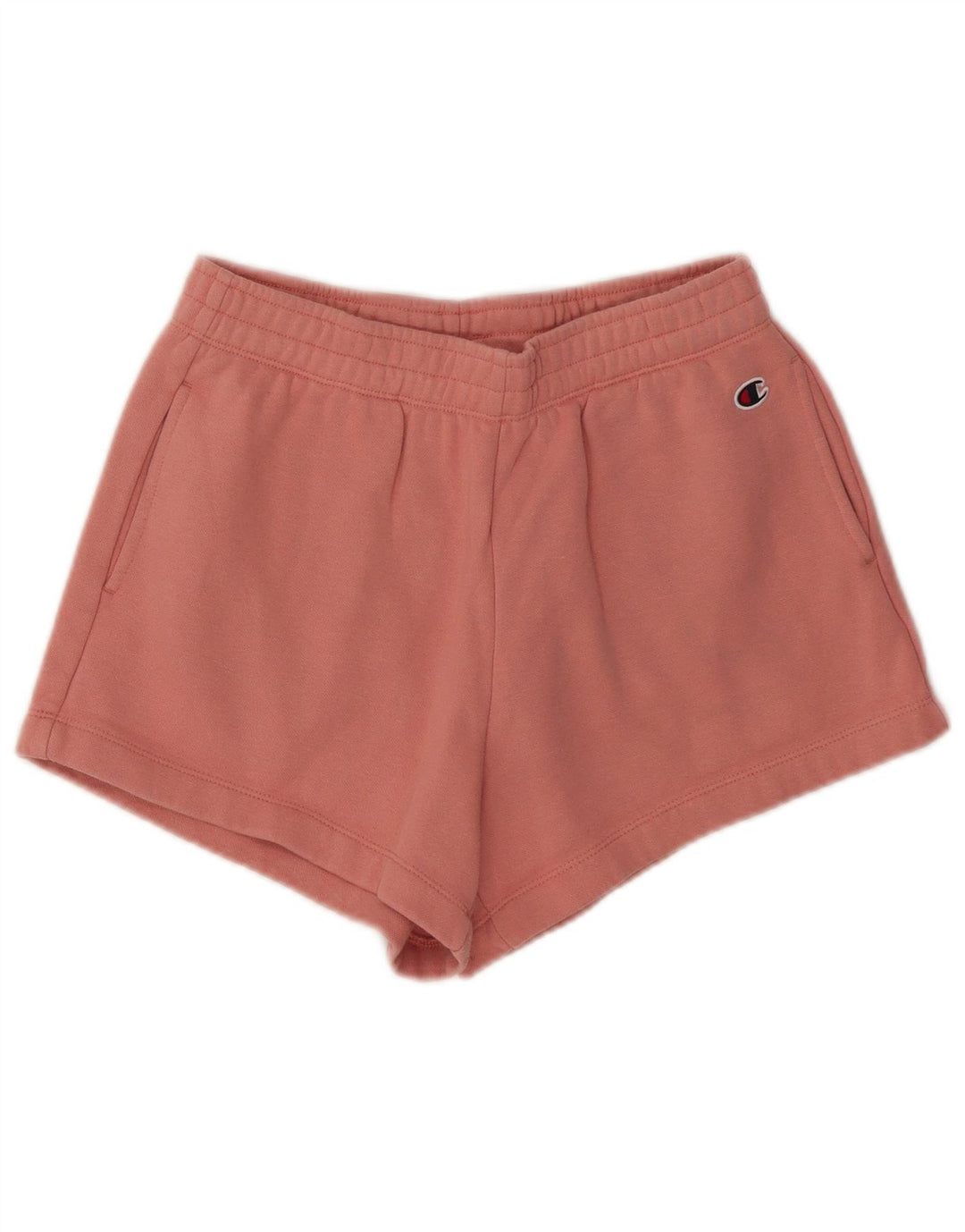 Shorts esportivos femininos Champion UK 14 médio algodão rosa