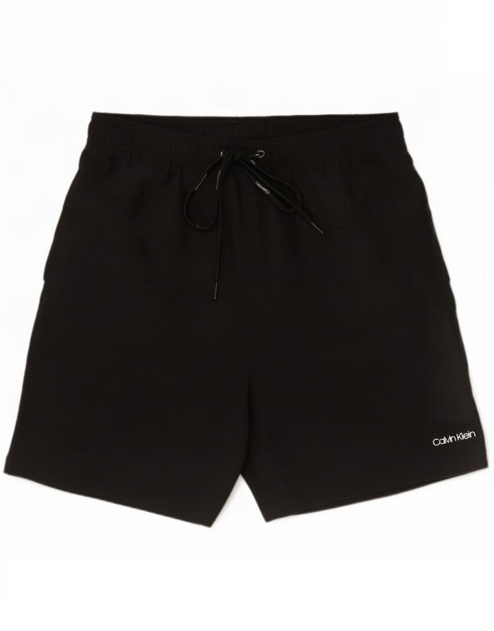 Calvin Klein Shorts de natação masculino médio preto poliéster