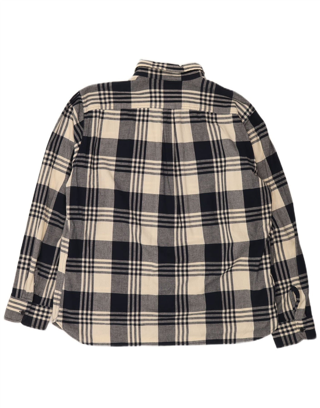 Camisa masculina de flanela Levi's 2XL algodão xadrez azul marinho